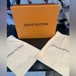 Louis Vuitton EMPTY shoe box with duster bags